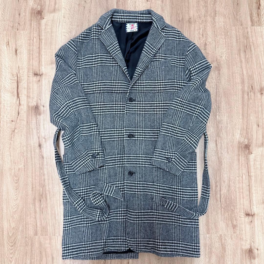 SON OF THE CHEESE/CHECK GOWN COAT チェック