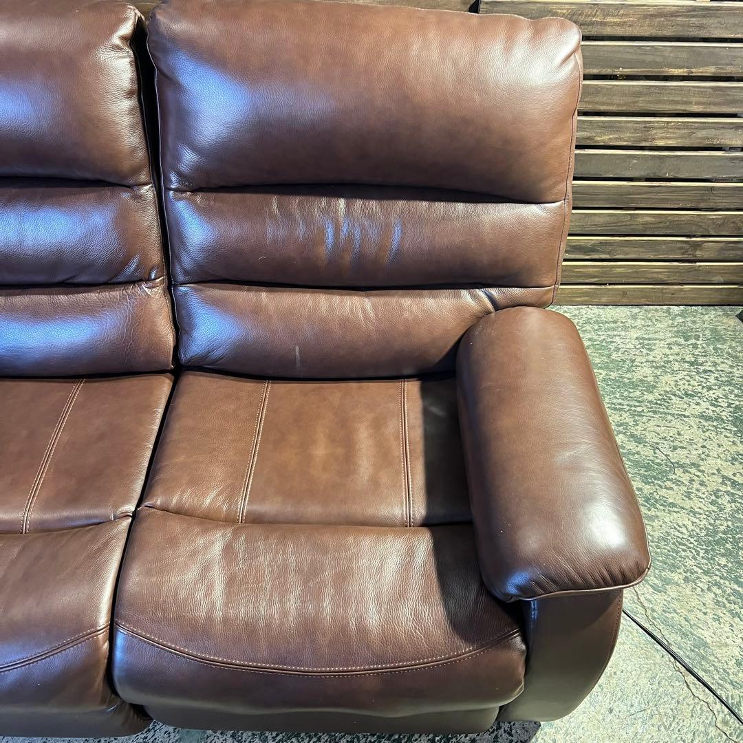 G223⭐︎ 電動リクライニングソファ　ニトリ　2人掛け　ブラウン