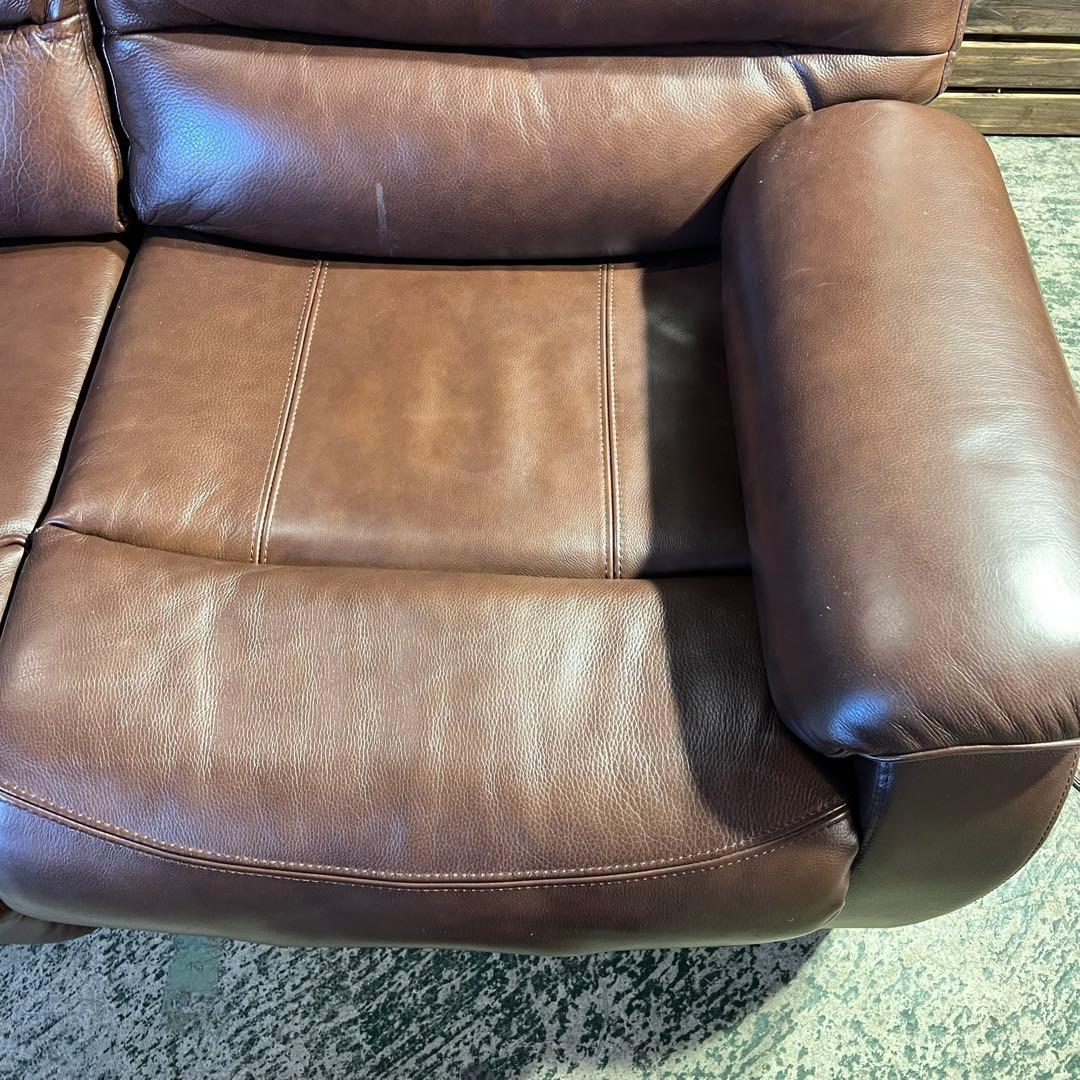 G223⭐︎ 電動リクライニングソファ　ニトリ　2人掛け　ブラウン