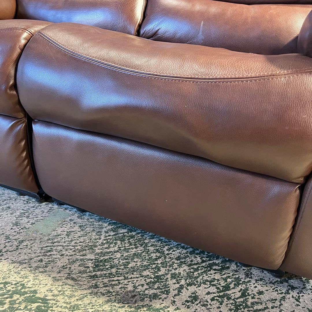 G223⭐︎ 電動リクライニングソファ　ニトリ　2人掛け　ブラウン