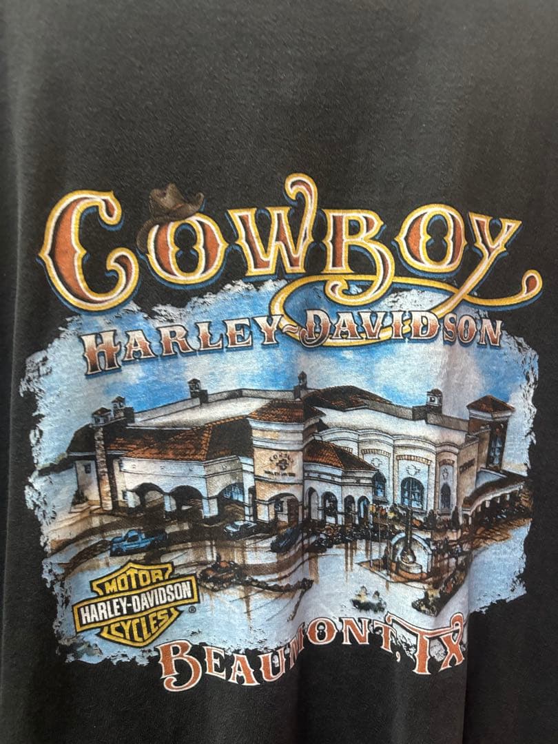 USA ハーレーダビッドソン　タンクトップ　フェード　古着　ストリート　ブラック