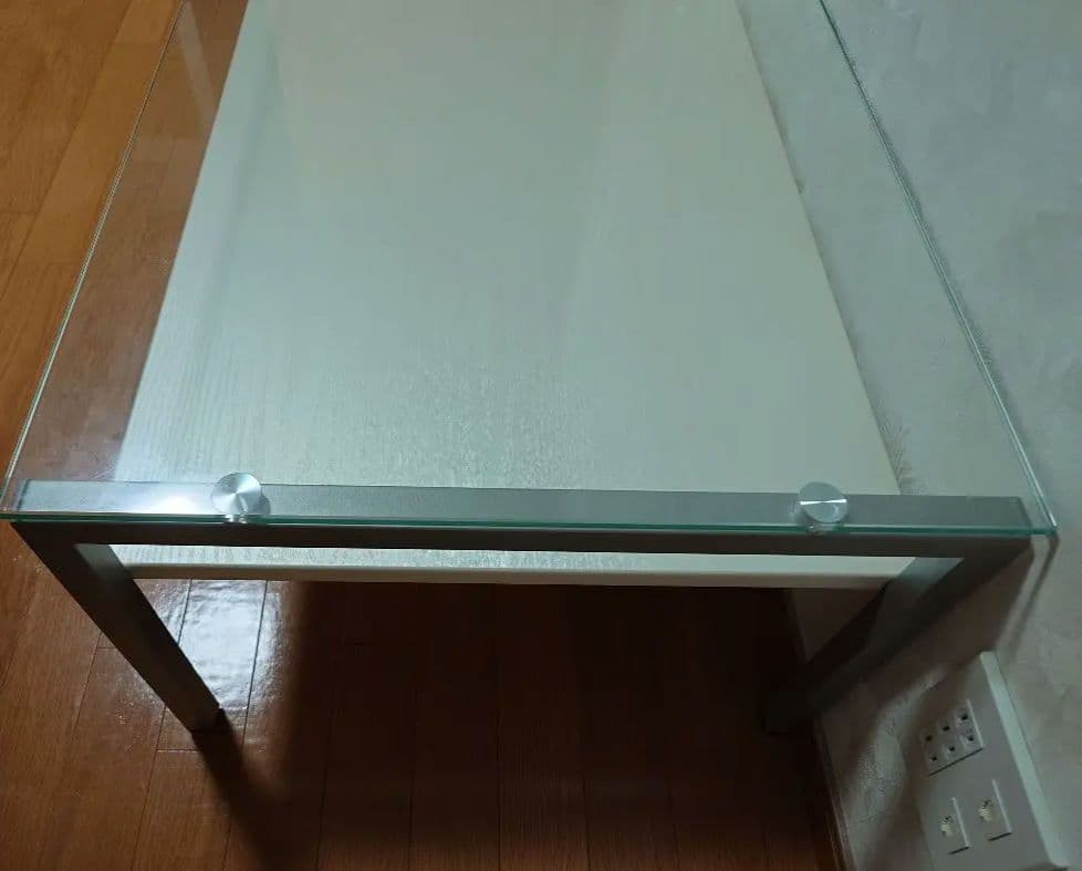 ニトリ（ノート3）ガラステーブル　ローテーブル　センターテーブル　幅110cm