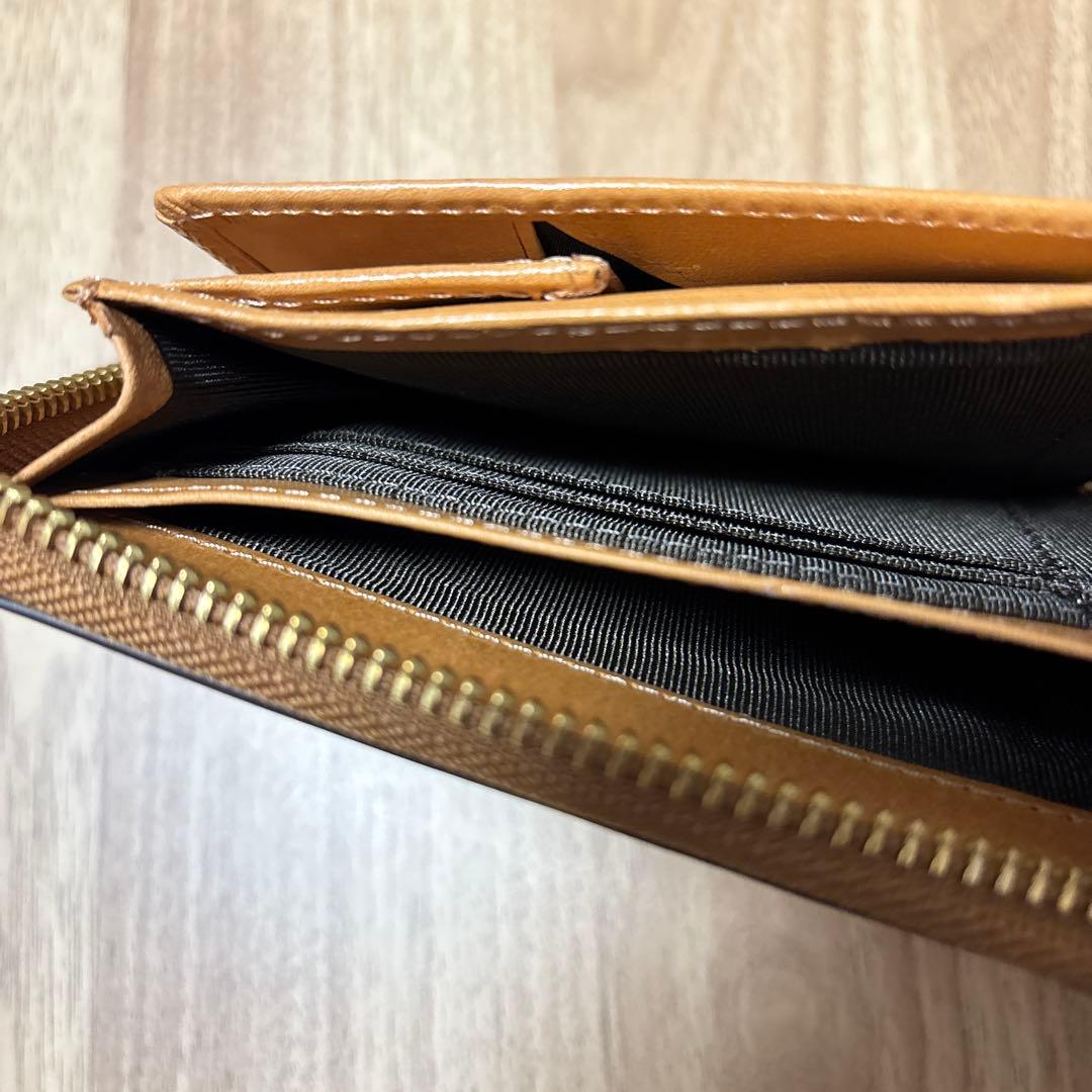 ROCADOロカド シェルコードバン ファスナー 2つ折り財布