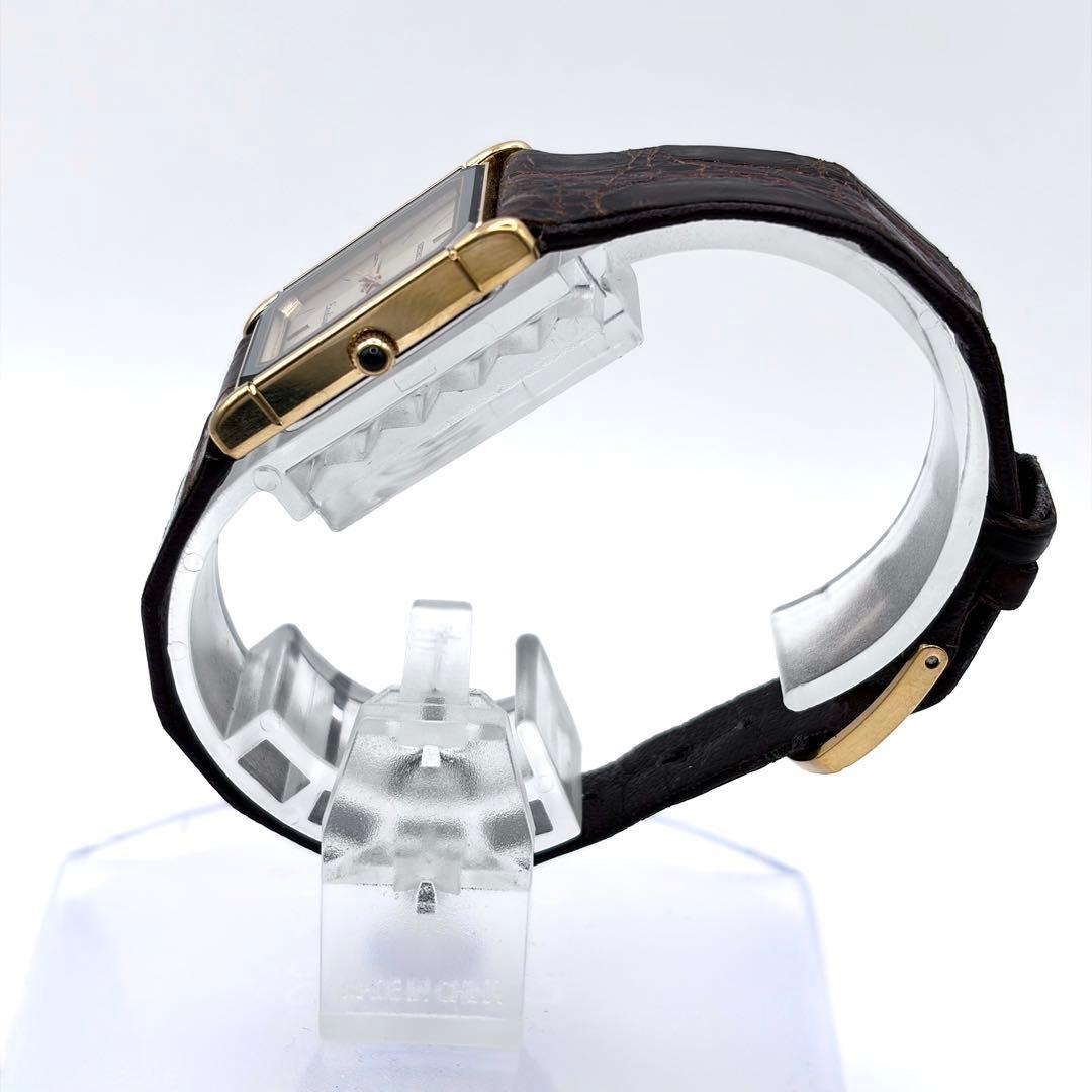 稼働品 新品電池 セイコー エクセリーヌ スクエア ドレス クォーツ レディース