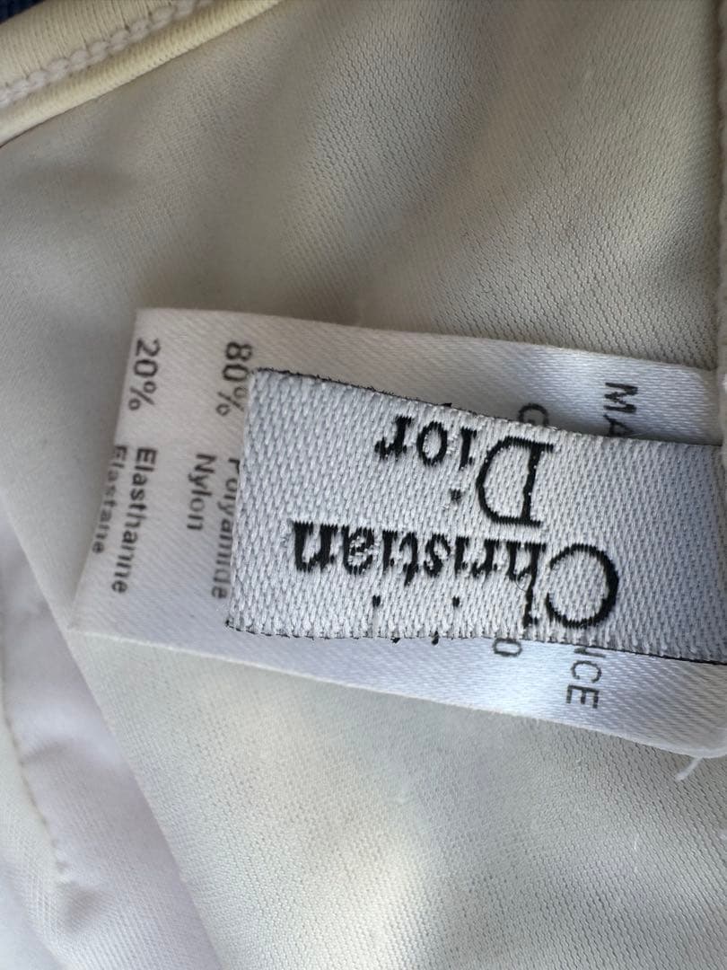 Dior ピンク フラワー装飾 セパレート水着