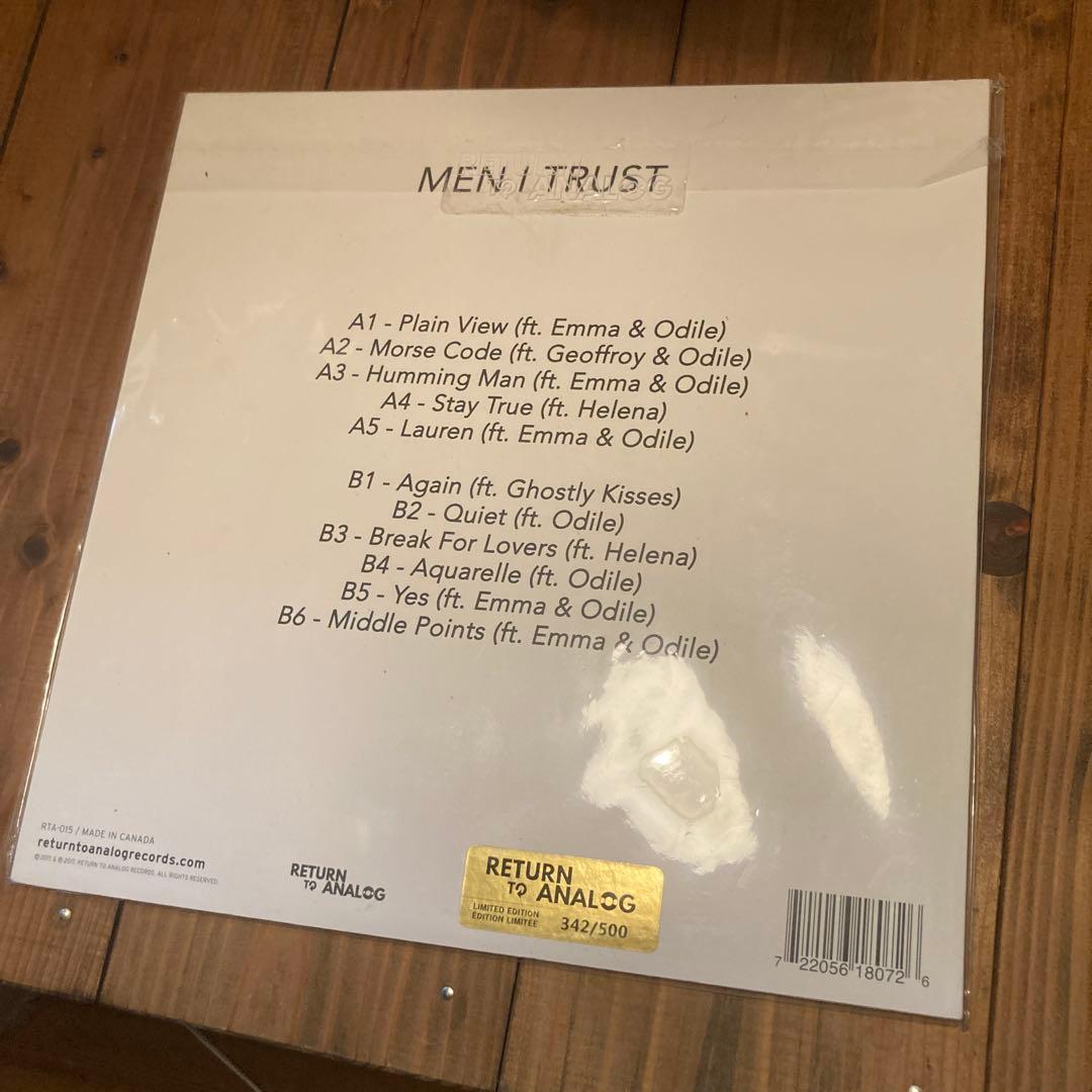 MEN I TRUST オレンジレコード LP 限定342/500
