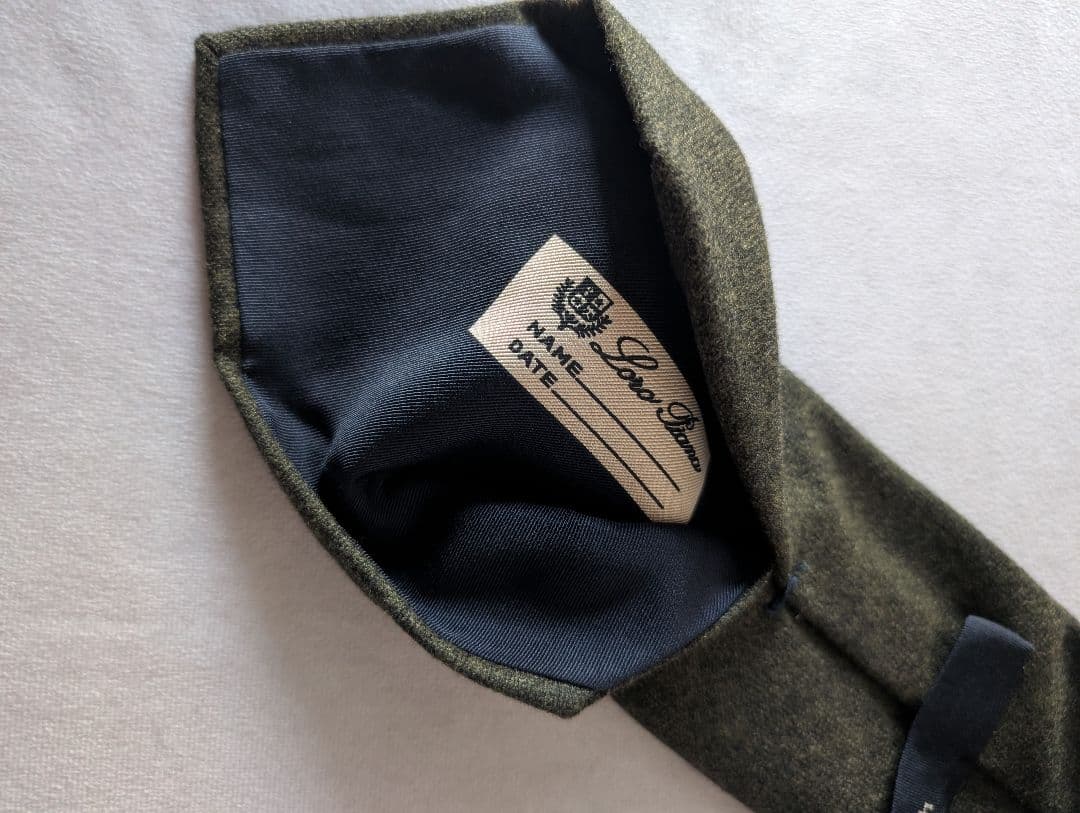 【ちょっと訳あり品5】ロロピアーナ　カシミヤ100 フォーマルネクタイ