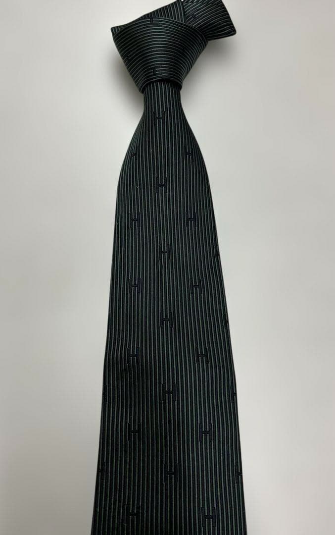 新品　エルメス　ネクタイ　6 Hモチーフ