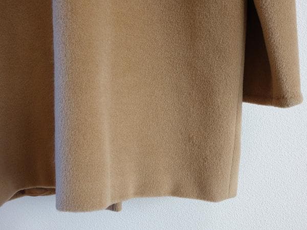 MaxMara■マックスマーラカシミアウールショートコート■白タグ■40キャメル