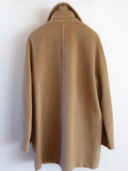 MaxMara■マックスマーラカシミアウールショートコート■白タグ■40キャメル