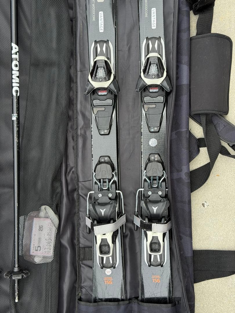 アトミック VANTAGE 156cm スキー板セット バッグ付き