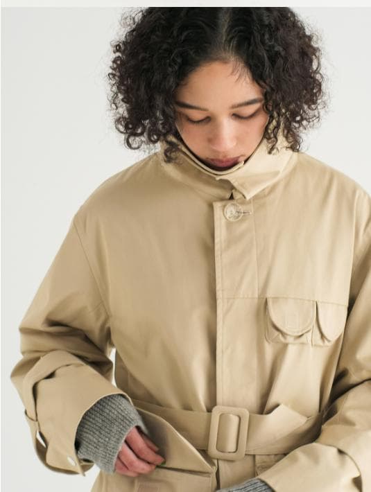 新品未使用⭐ soduk スドーク☆ メニ―ポケットトレンチ コート F