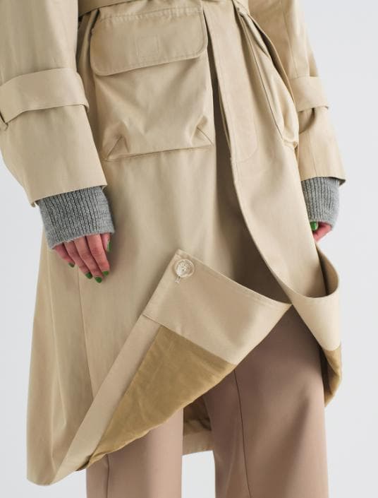 新品未使用⭐ soduk スドーク☆ メニ―ポケットトレンチ コート F