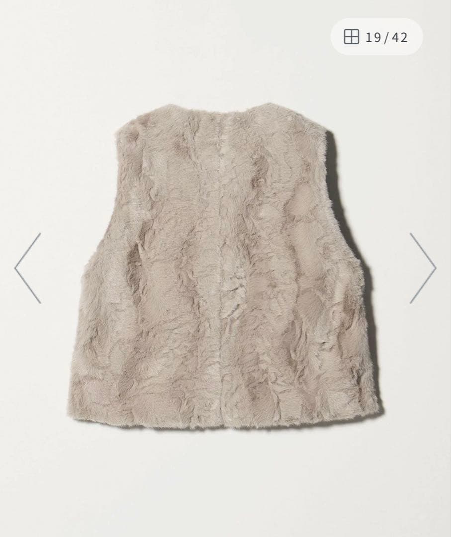 【新品】BEAUTY&YOUTH ユナイテッドアローズ　フェイクファーベスト