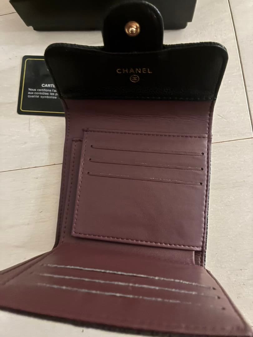 専用！！！CHANELシャネル　ノベルティ　2つ折り財布　キャビアスキン