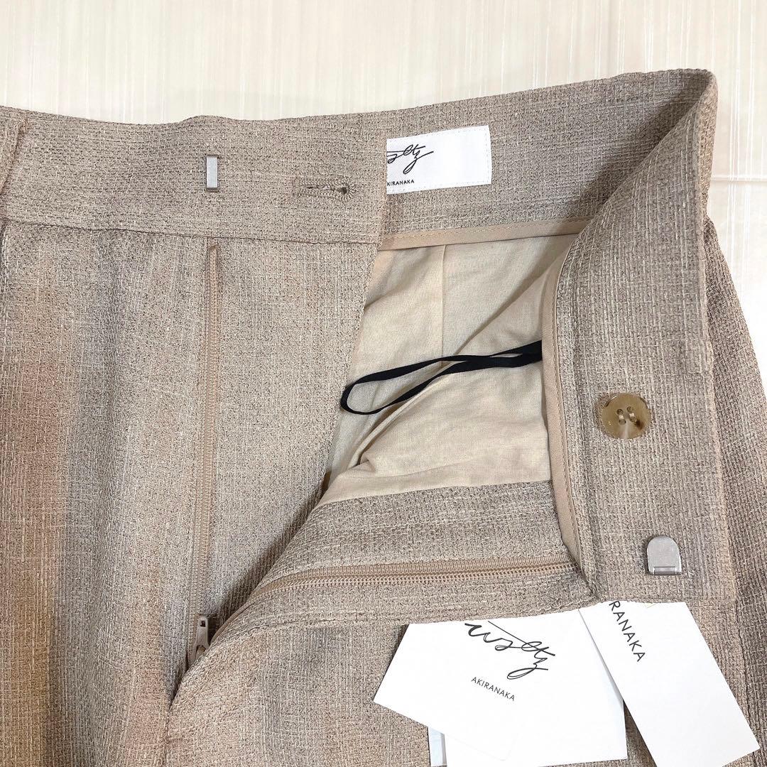 未使用タグ付き✨AKIRA NAKA センタープレス テーパード スラックス