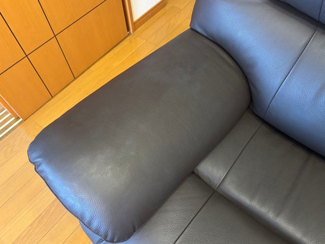 YES140001 ダークブラウン 3人掛け 電動リクライニングソファ