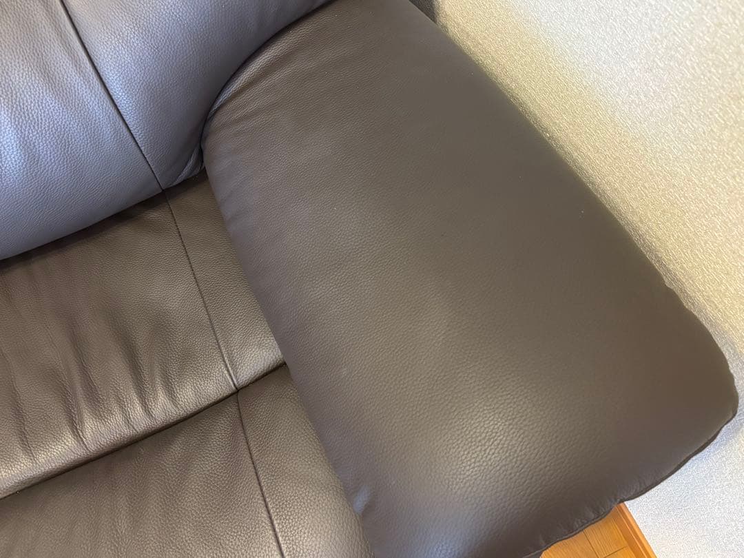 YES140001 ダークブラウン 3人掛け 電動リクライニングソファ