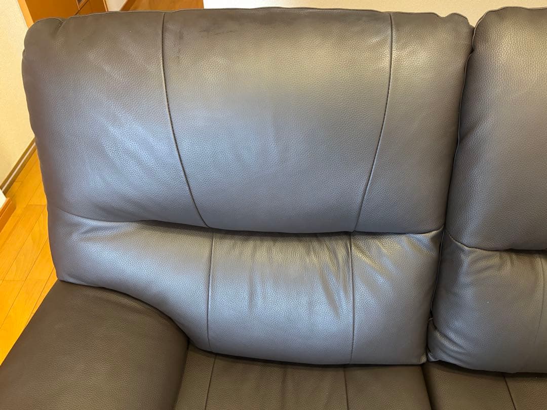 YES140001 ダークブラウン 3人掛け 電動リクライニングソファ