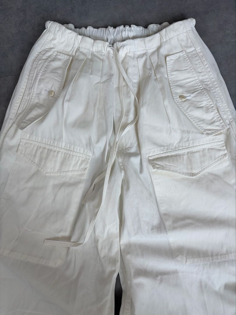 TICCA ティッカ 日本製 カジュアル カーゴパンツ 綿/ ホワイト/Free