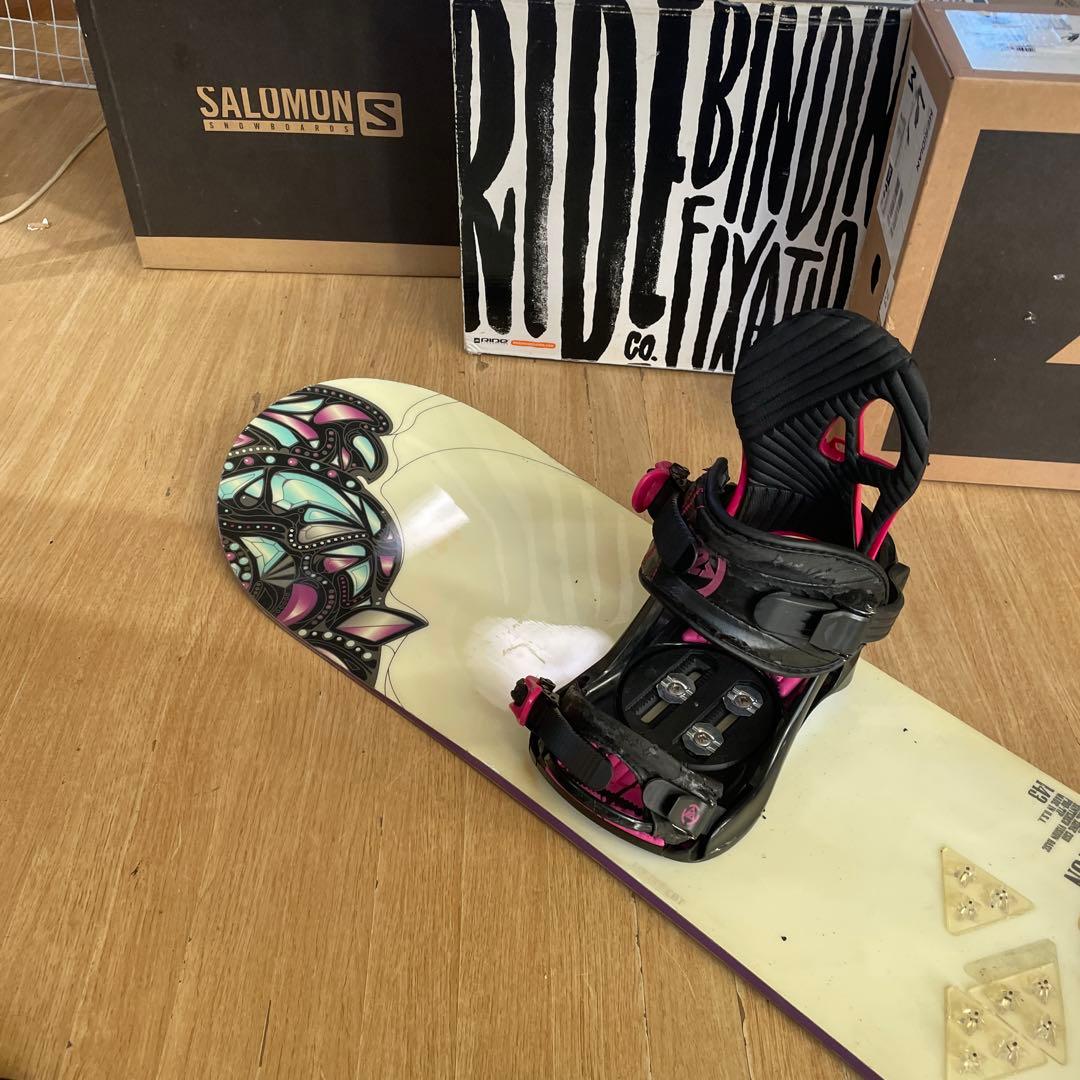 BURTON×K2　バートン　バインディング付　スノーボードセット