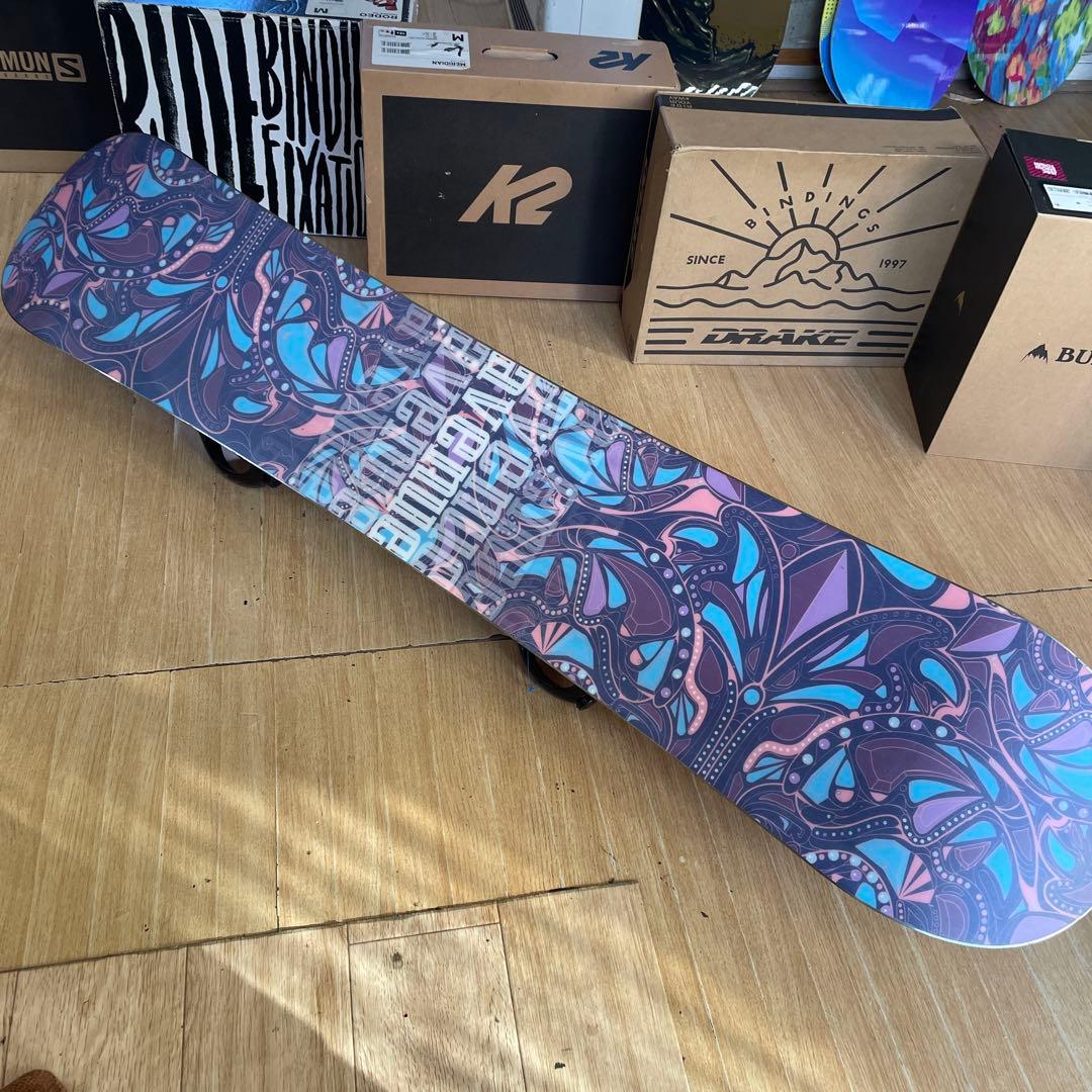 BURTON×K2　バートン　バインディング付　スノーボードセット