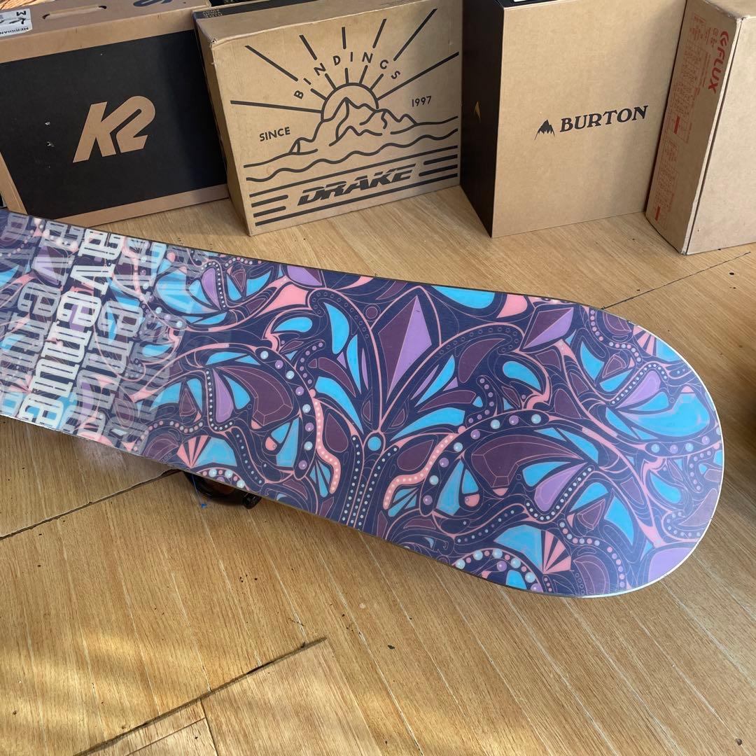 BURTON×K2　バートン　バインディング付　スノーボードセット