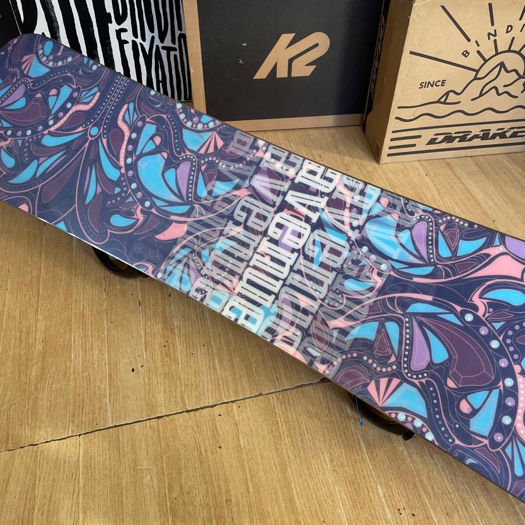 BURTON×K2　バートン　バインディング付　スノーボードセット