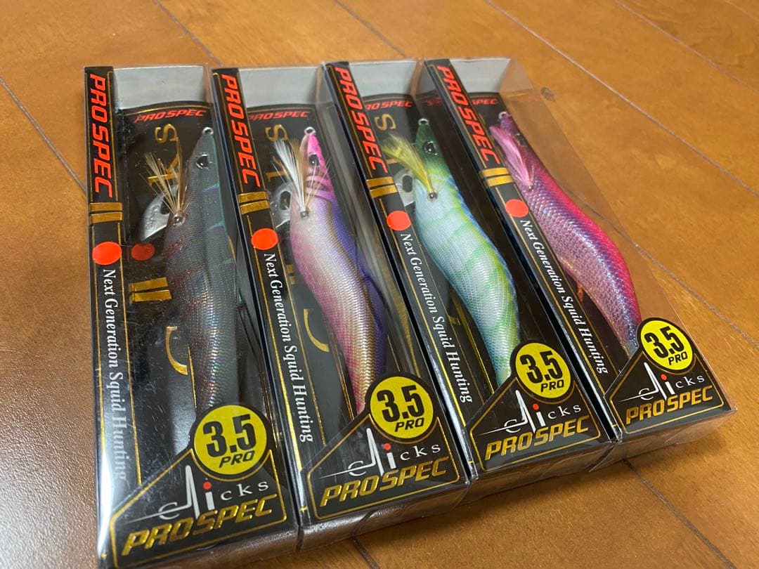 カンジ クリックス プロスペック 4本セット エギ 3.5号 鹿児島限定②