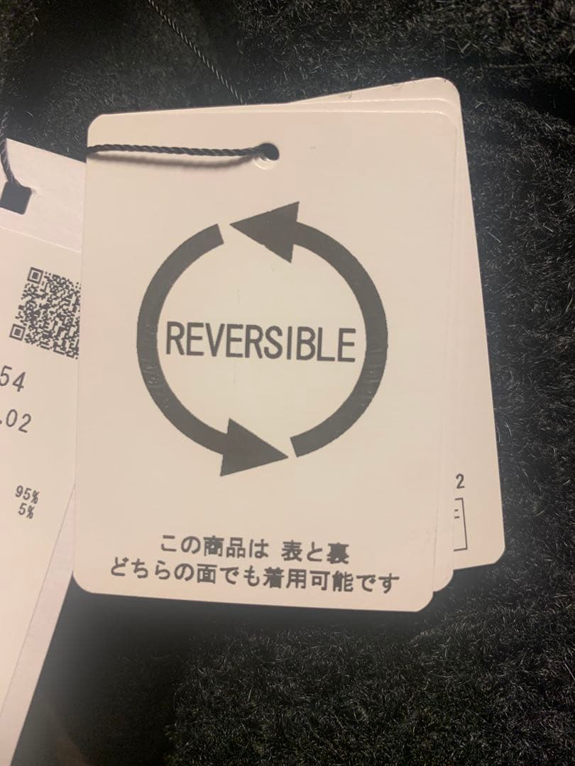 希少ブラックMal.rerere19800円タグ付き⭐︎シニカル⭐︎リバーシブル⭐︎