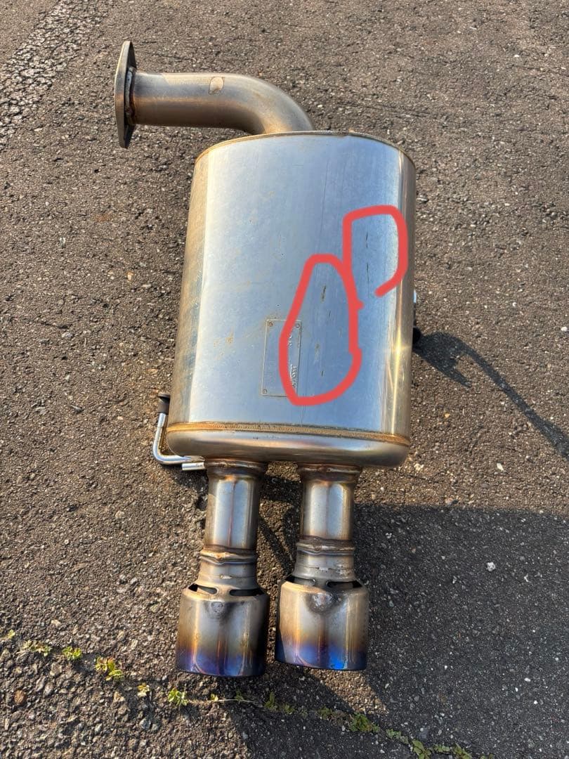 HKS スーパーターボマフラースバル インプレッサ WRX STIGVB中間リア