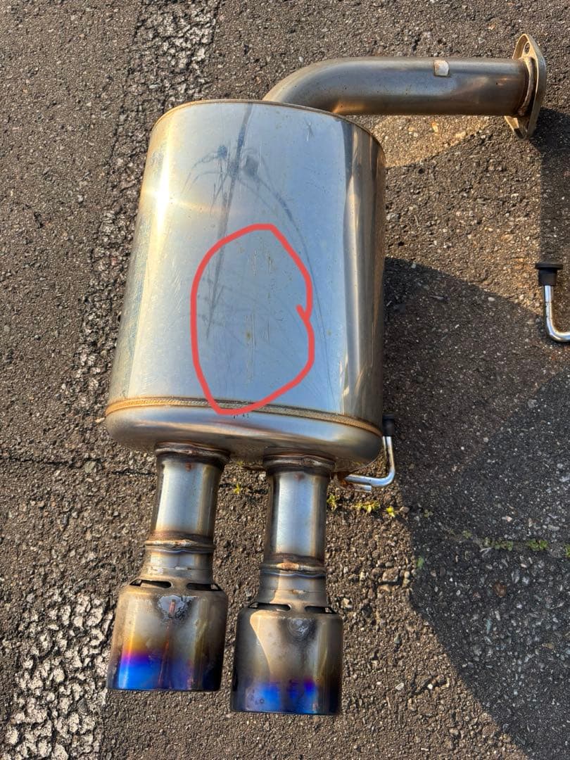 HKS スーパーターボマフラースバル インプレッサ WRX STIGVB中間リア