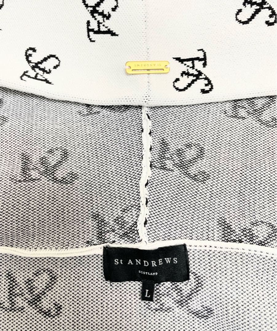 セントアンドリュース2024秋冬モデル　フルジップニットフーディー　Lサイズ