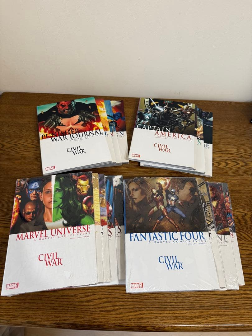 シビルウォー　19冊　アメコミ　ヴィレッジブックス　未開封含む