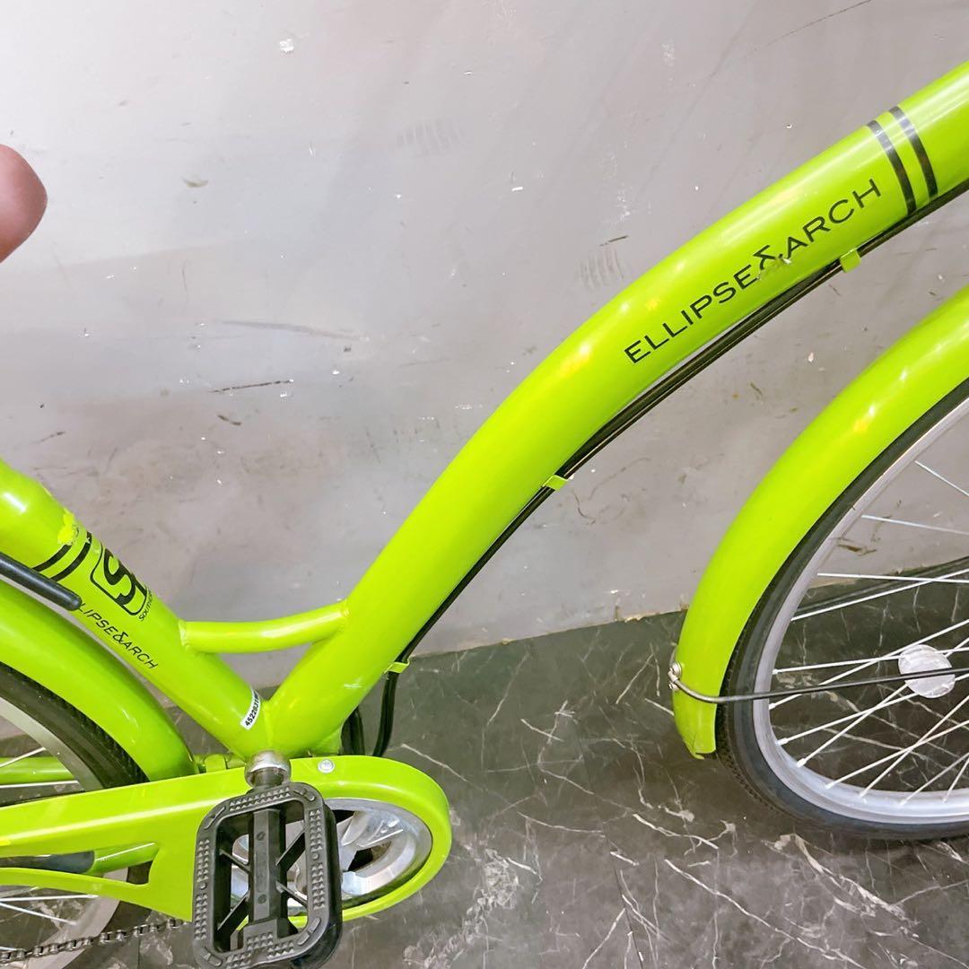 【979】《限定》一般車 シティー車 ELLISE グリーン 27インチ