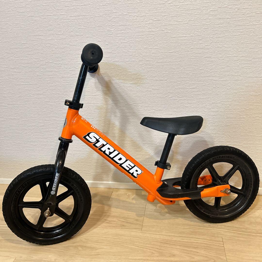 【美品】 STRIDER 日本正規品 バランスバイク 12インチ オレンジ