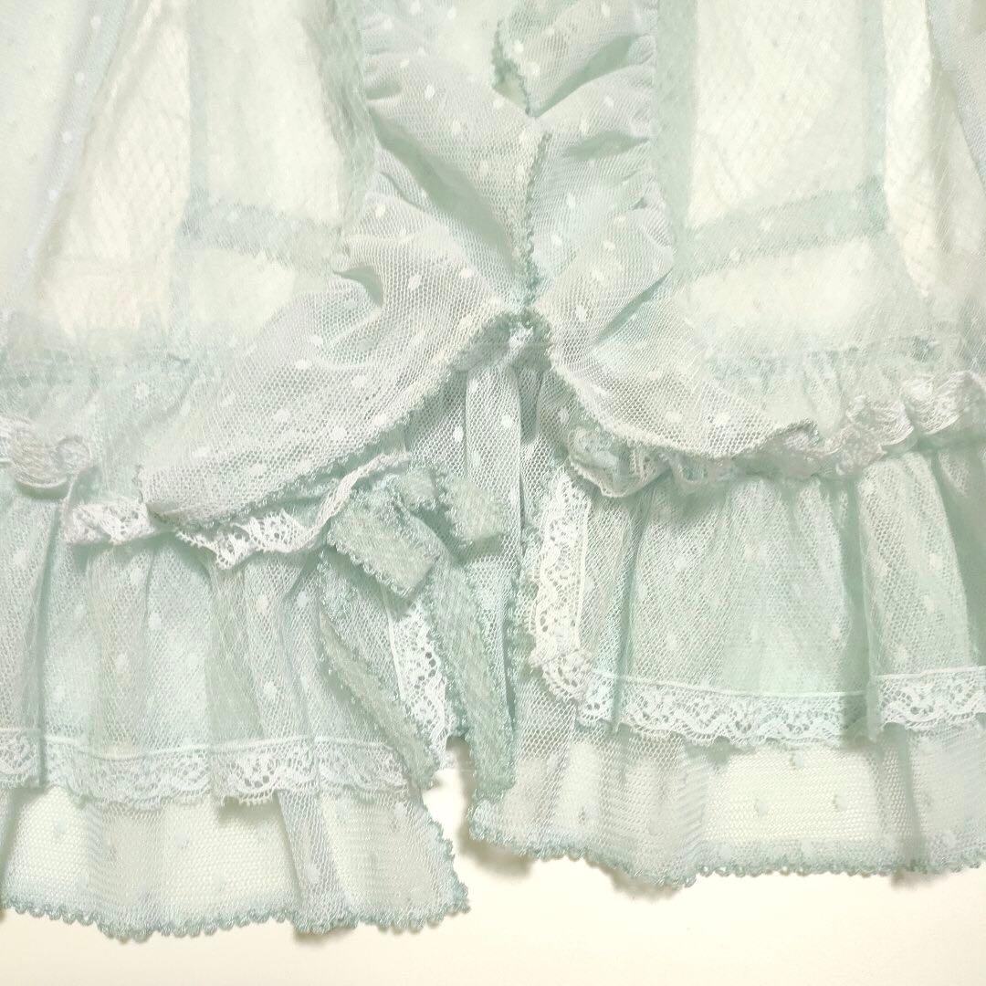 【極美品】PINK HOUSE 25年 ポルカドットチュールベスト