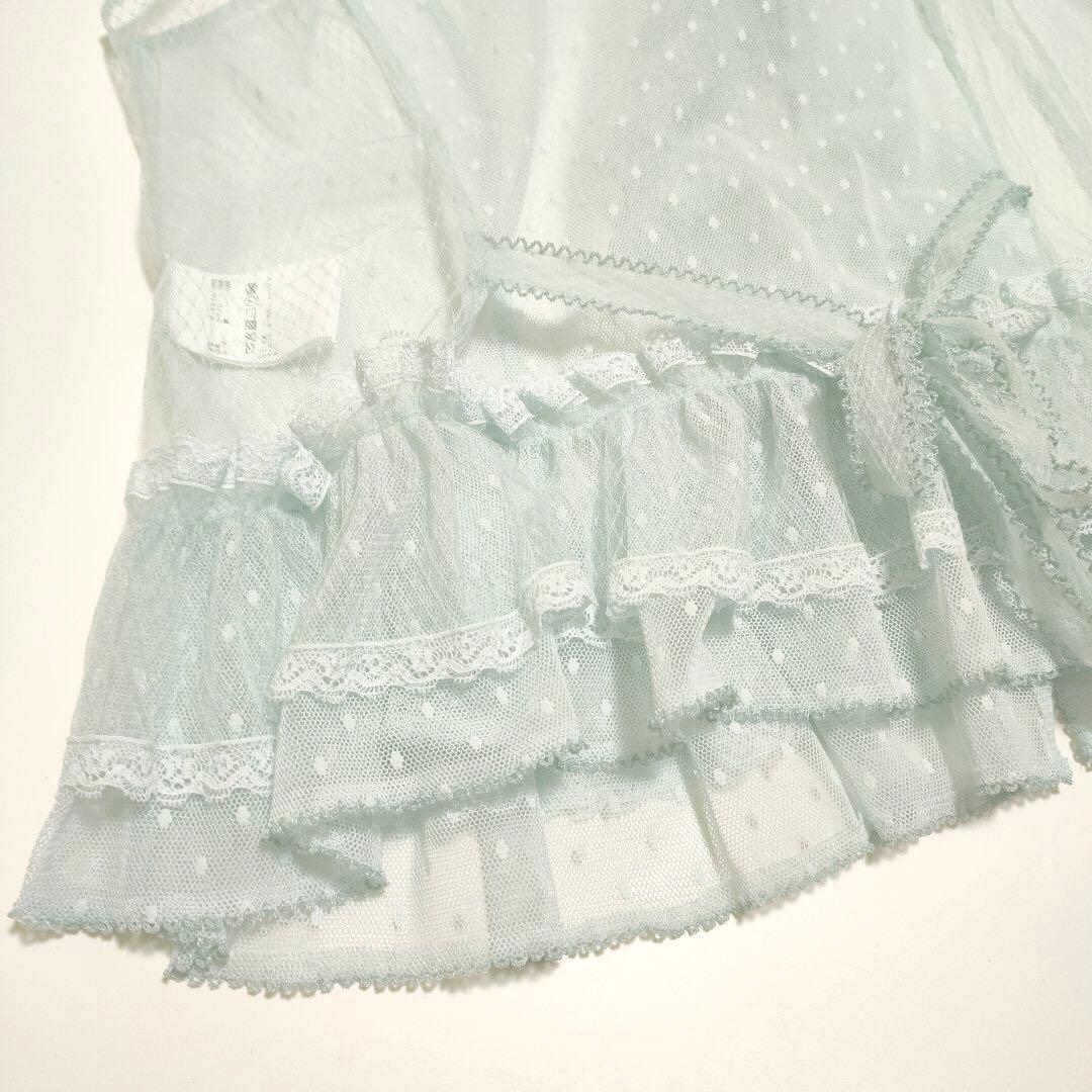 【極美品】PINK HOUSE 25年 ポルカドットチュールベスト