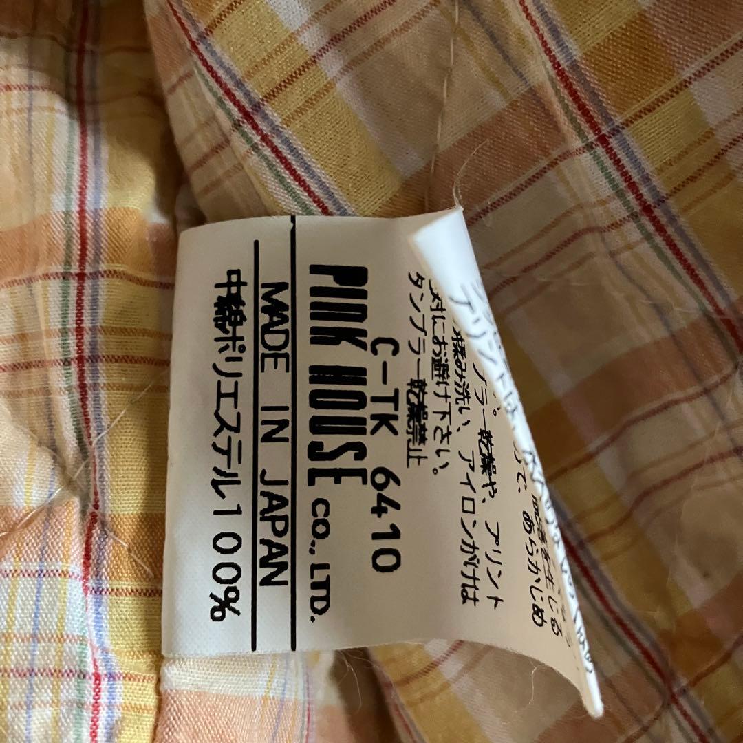 日本製PINK HOUSEフルデコワッペンma-1フライトジャケットL裏チェック