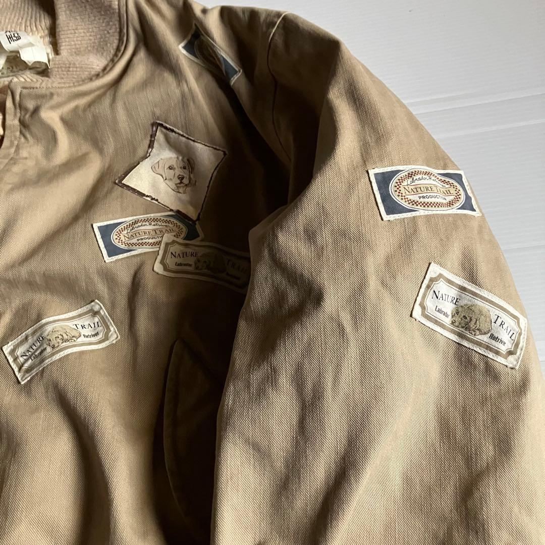 日本製PINK HOUSEフルデコワッペンma-1フライトジャケットL裏チェック