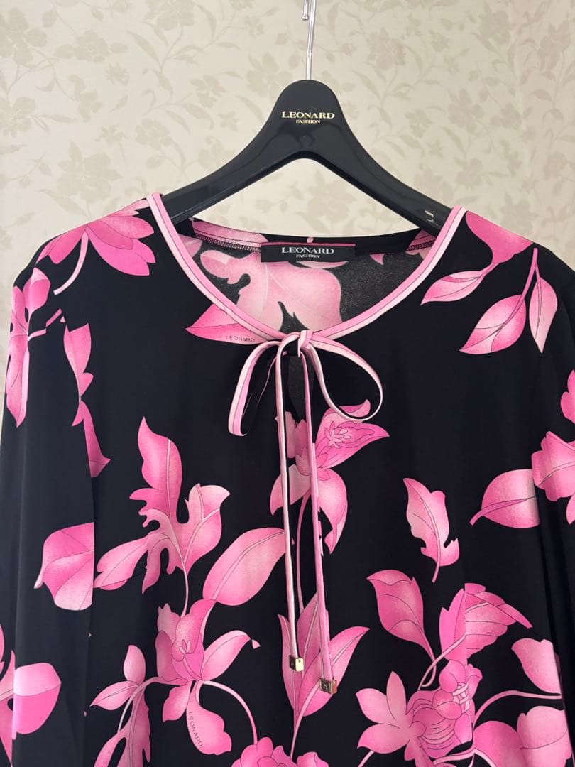 ★LEONARD★ Black & Pink カンカンチュニック★４２★