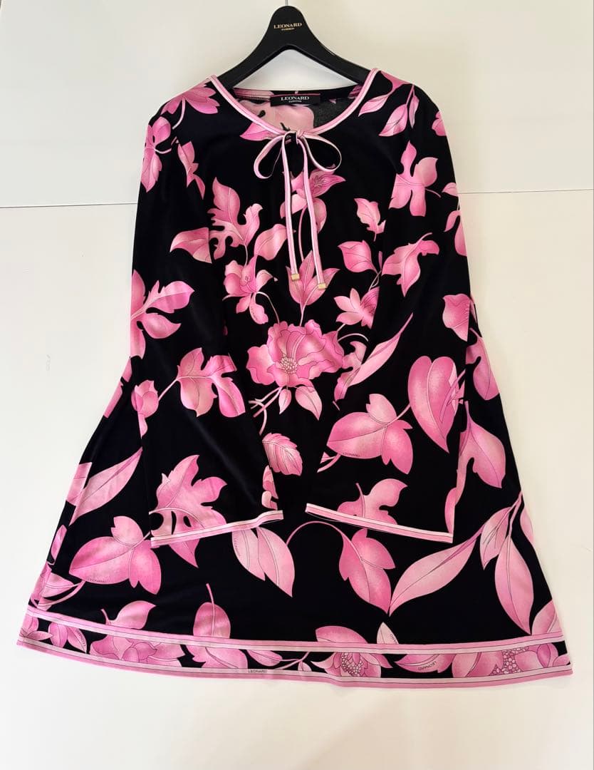 ★LEONARD★ Black & Pink カンカンチュニック★４２★