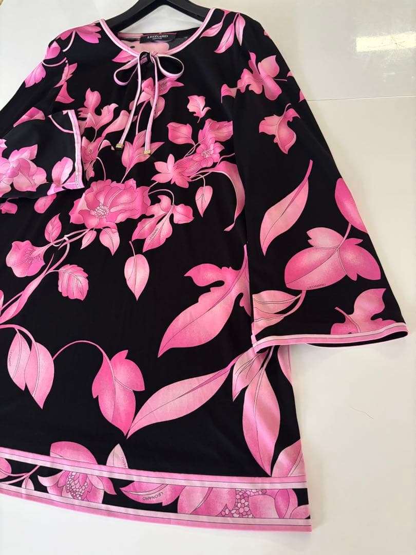 ★LEONARD★ Black & Pink カンカンチュニック★４２★