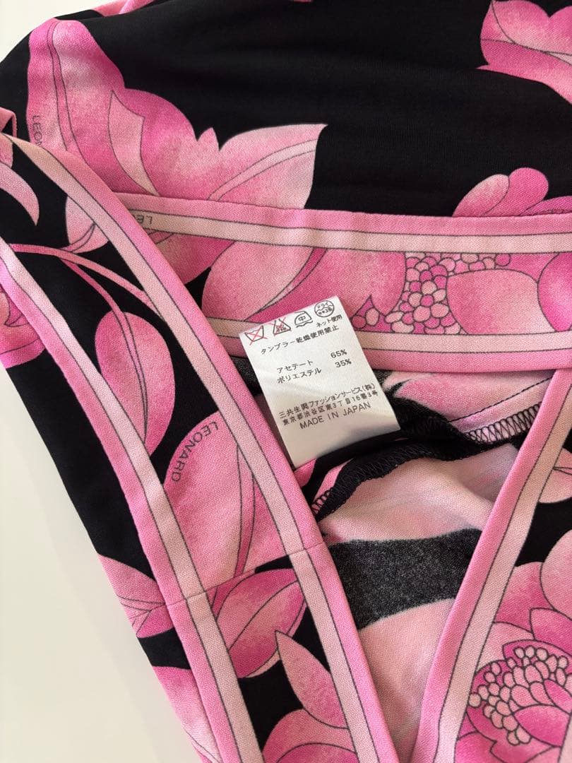★LEONARD★ Black & Pink カンカンチュニック★４２★
