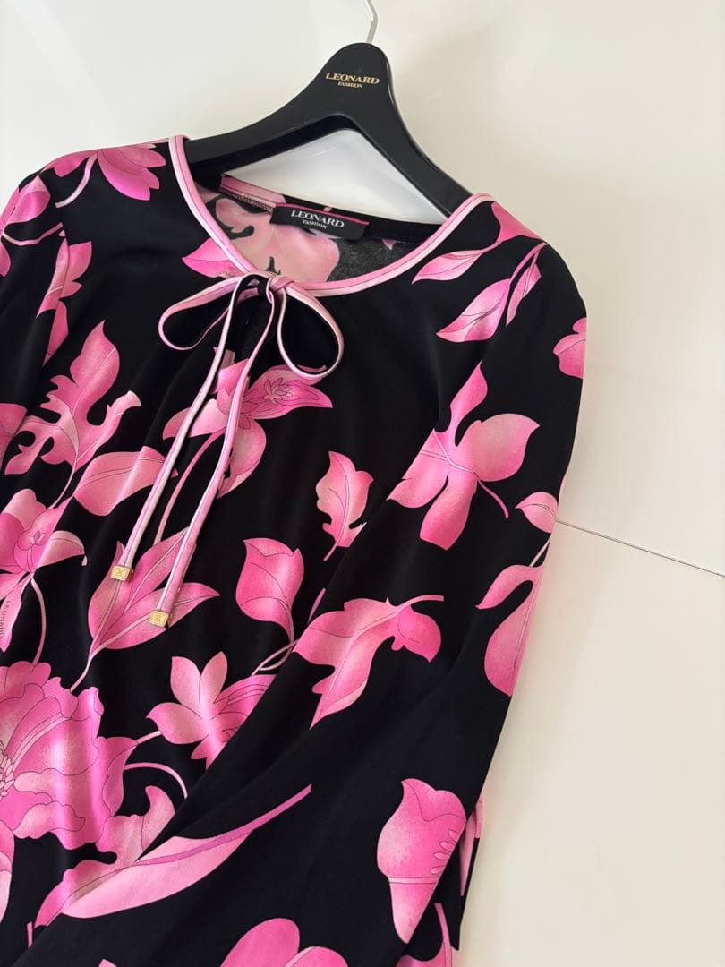 ★LEONARD★ Black & Pink カンカンチュニック★４２★