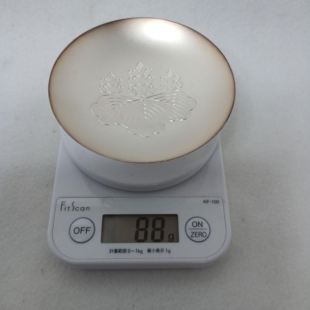 ち*る様 銀製品　銀杯　盃　重量88g　 木箱付