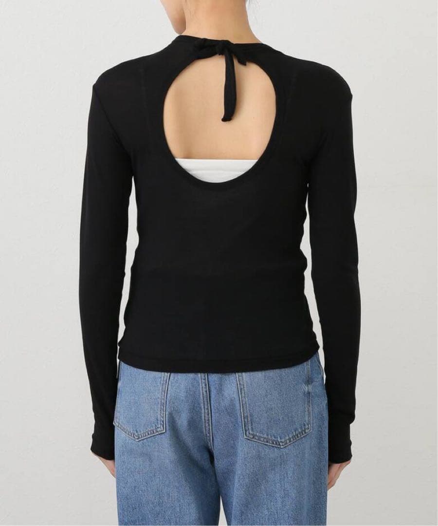 トップス babaco Twisted cotton back tied