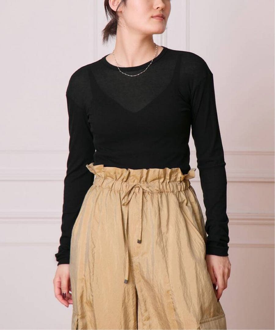 トップス babaco Twisted cotton back tied