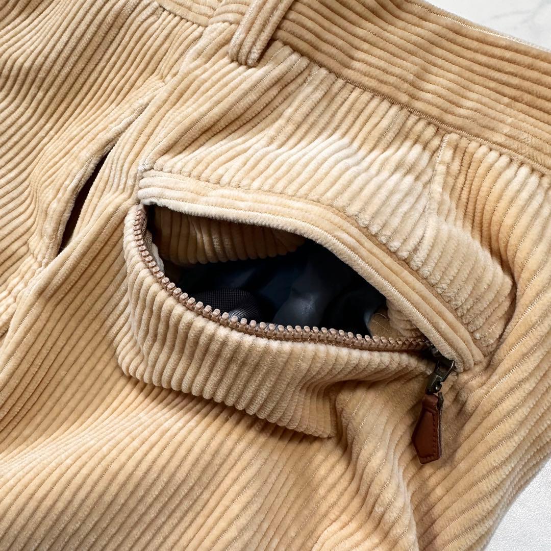 極美品 M相当◎ブルネロクチネリ コーデュロイパンツ メンズ 秋冬 ブラウン44