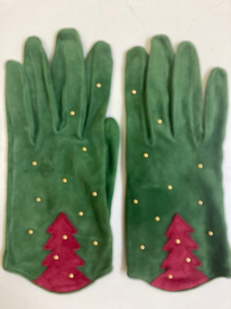 【激レア品】【エルメス】スエード製クリスマス手袋